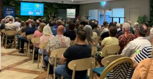 Local farmers gather for GeoCatch’s Rabbit Control Pilot Program